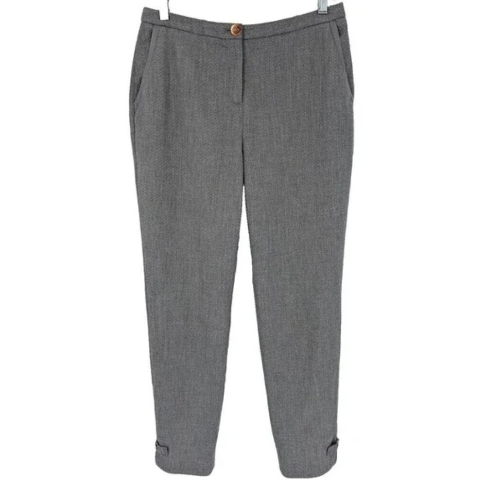 Ted Baker Gray Textured ankle pants light grey Size - 1/ US/2-4